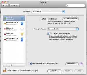 Mac_Network_Panel Network Control Panel on Mac