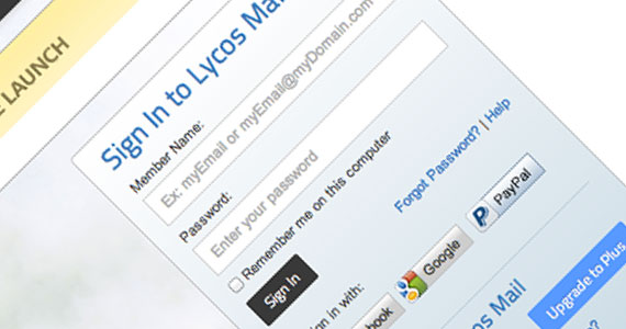Signing in to Lycos with Google?
